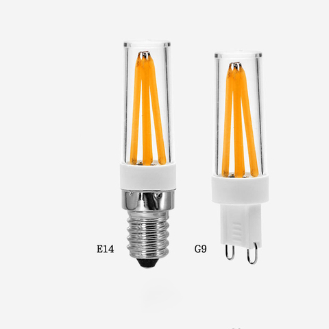 Ampoule led G9 E14, 220v 3w 6w 9w COB, lampe de remplacement halogène, projecteur à filament à 360 degrés ► Photo 1/6