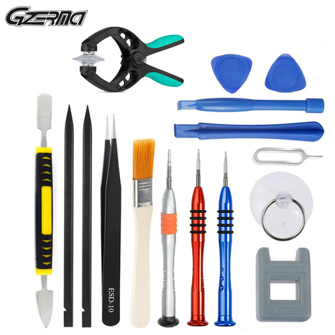 16 en 1 spatule outils d'ouverture Kits de réparation de téléphone magnétiseur démagnétiseur outil tournevis ensemble pour Smartphone réparation outils à main ► Photo 1/6