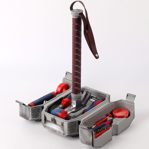 Nouveau jeu d'outils de marteau comique maison outils à main boîte THOR marteau ► Photo 1/6