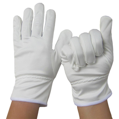 Gants de travail épais avec assurance travail blanc, tissu en coton fin et épais gants d'inspection de qualité Wenwan ► Photo 1/6