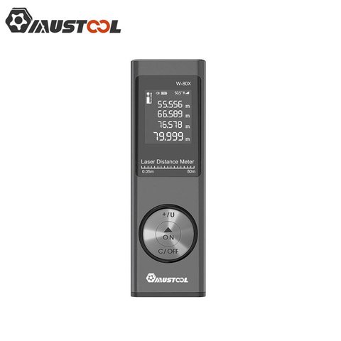 Muestool télémètre Laser numérique de 80m avec capteur d'angle électronique, commutation du Mode de charge USB, mesure du Volume de la surface Laser ► Photo 1/6