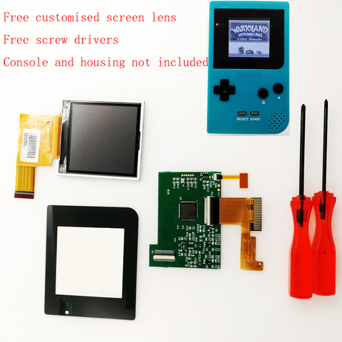 Kit écran LCD pour Gameboy pocket, rétro-éclairage avec câble ruban, pour Console nintendo GBP, contrôleur de jeu ► Photo 1/6