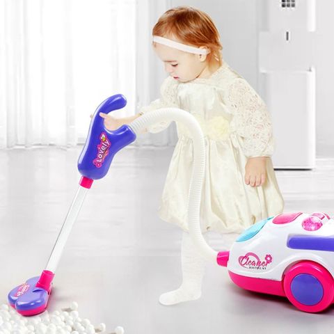 Mini aspirateur électrique pour enfants avec fonction de travail réelle, chargement USB, jouets éducatifs pour enfants ► Photo 1/6