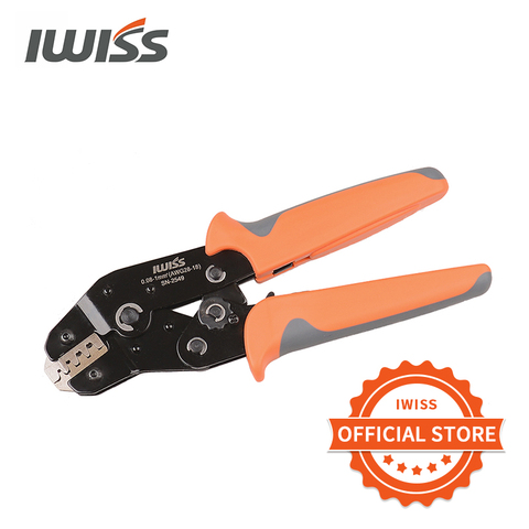 IWISS SN-2549 pince à sertir de Style européen outil à sertir à la main gamme de sertissage 0.08-0.5/0.25/0.5/1.0mm² (28-18AWG) outils de serrage ► Photo 1/6