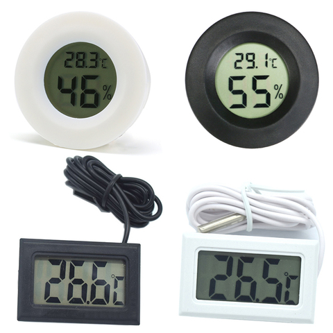 Thermomètre et hygromètre numérique haute précision, pour Reptile, tortue, Terrarium, accessoires pour Aquarium, température et humidité ► Photo 1/6