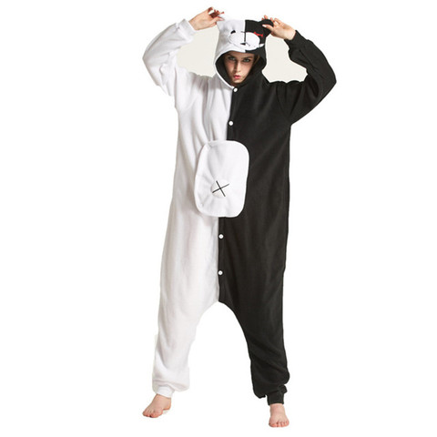 HKSNG-pyjama ours brun pour adultes, Monokuma Kigurumi, vêtements de maison, combinaison Kumamon ► Photo 1/6