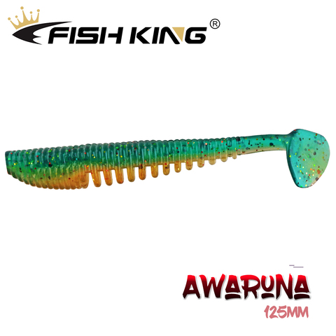 FISH KING-leurre wobbler en Silicone souple, appât artificiel wobbler pour la pêche à l'alose, au bar, au brochet ou à la carpe, 125mm, 11.5g ► Photo 1/6