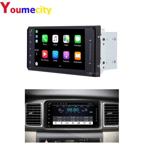 Youmecity-lecteur vidéo DVD, Radio, avec GPS, pour voiture Toyota Ractis Camry allison Camry Prado Avensis Auris Prius wish Yaris highlander ► Photo 1/6