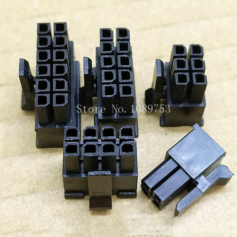 10 pièces MX 3.0mm, mini connecteur de prise 5557, coque mâle en plastique noir, 2P 4P 6P 8P 10P 12-24P ► Photo 1/5