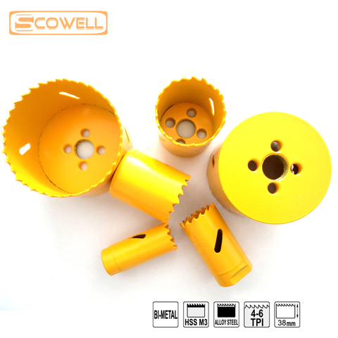 35% OFF HSS bimétallique réglable trou scie coupe bois Holesaw 14mm, 16mm, 19 m, 20mm, 22mm, 65mm, 68mm, 70mm, 73mm, 76mm, 83mm, 92mm ► Photo 1/6