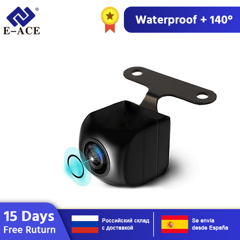 Livraison directe E-ACE 1080P HD Dashcam étanche Signal numérique 2.5MM Jack Vision nocturne vue arrière caméra pour 4G double lentille voiture DVR ► Photo 1/6