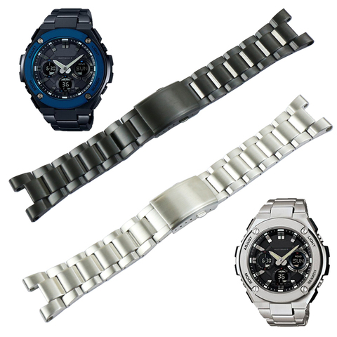 Bracelet en acier inoxydable pour hommes, pour Casio G-SHOCK, bracelet de montre GST-W300 400G B100 S310 sport, étanche ► Photo 1/6