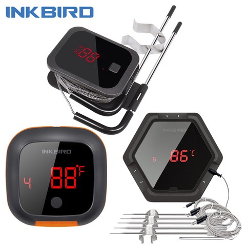 Inkbird IBT 2X 4XS 6XS 3 Types de cuisson des aliments Bluetooth sans fil BBQ thermomètre sondes et minuterie pour four viande Grill contrôle gratuit App ► Photo 1/6