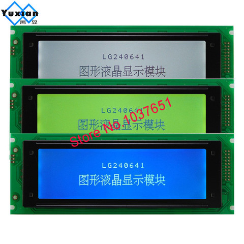 Écran LCD 240x64 24064, module graphique bleu blanc vert, pleine qualité, T6963C RA6963, LG240641, WG24064, LM24064D ► Photo 1/6