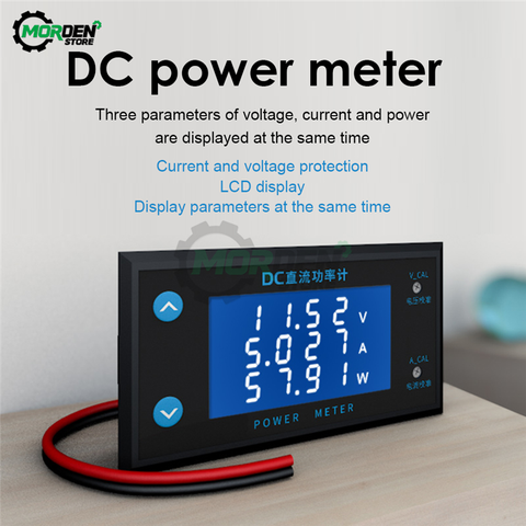 Voltmètre numérique LCD 0-200V 10a, testeur de tension à 4 chiffres, haute précision ► Photo 1/6