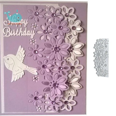 Dentelle fleur métal matrices de découpe Scrapbooking pochoir pour Album papier bricolage carte-cadeau décoration gaufrage matrices nouveau 2022 ► Photo 1/4