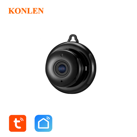 Tuya vie intelligente Mini caméra IP WIFI sécurité maison nounou Surveillance vidéo CCTV intérieur sans fil 1080P 720P HD Vision nocturne ► Photo 1/6