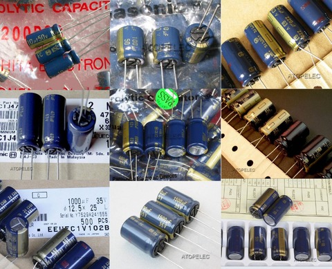 Condensateur électrolytique séries Matsushita (M) | Série FC, 10 pièces, Hi-Fi Audio 105 Deg C 1uF/4.7uF/10uF/22uF/47uF/100uF/220uF 25V/35V/50V/63V ► Photo 1/1