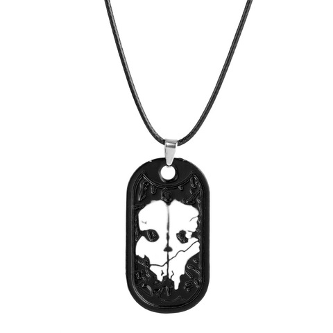 Jeu bijoux appel militaire fantômes chien Tag pendentif à breloque collier devoir métal porte-clés ► Photo 1/6