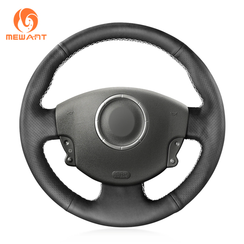 Housse de volant de voiture en cuir artificiel noir MEWANT pour Renault Megane 2 scénic 2 (Grand scénic) Kangoo 2 2008 2009-2013 ► Photo 1/6