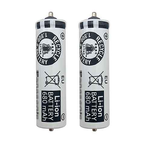 2 batteries Li-Ion pour rasoir électrique Panasonic, série 5 530S-4 550CC-4 590CC-4 570 pour Braun AA 3.6V 680mAh ► Photo 1/6