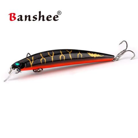 Banshee 115mm 10g Maximus leurre de pêche saccadé VM01 hochet son wobbler artificiel dur appât Jerkbait flottant vairon ► Photo 1/6