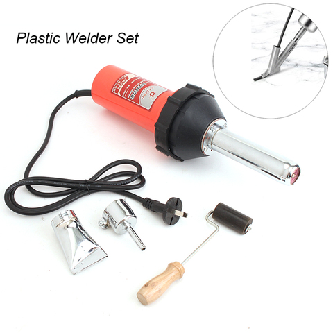 Pistolet à Air chaud 220 W 1080 V, avec buse, soudeurs en plastique, Kit d'outils thermiques pour le soudage du plastique, adaptateur de rouleau ► Photo 1/6