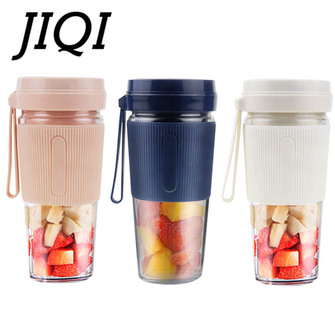 JIQI – presse-agrumes électrique, Rechargeable par USB, bouteille Portable, mélangeur de jus de fruits, presse-agrumes, Smoothie, citron, Orange ► Photo 1/6