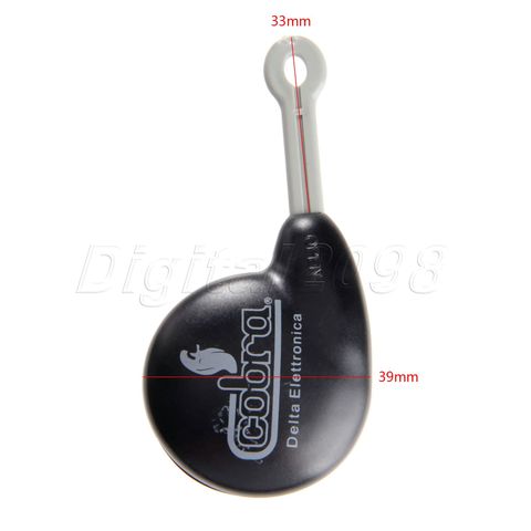 Yetaha-coque pour clé télécommande à 2 boutons, noire, pour Cobra Alarm 7777, boîtier pour clé à entrée sans clé de voiture ► Photo 1/6