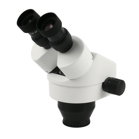 Tête de Microscope binoculaire stéréo 7x-45, Zoom continu + WF10X/20mm, oculaire à grand champ ► Photo 1/4