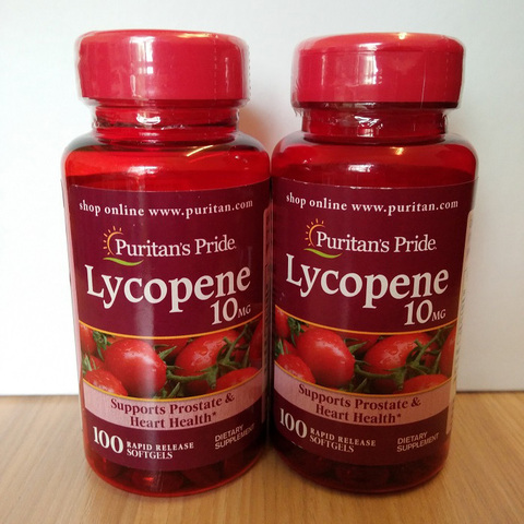 Lycopène, 2 bouteilles, livraison gratuite, supporte la prostate et la santé cardiaque, 10 mg, 100 pièces ► Photo 1/5