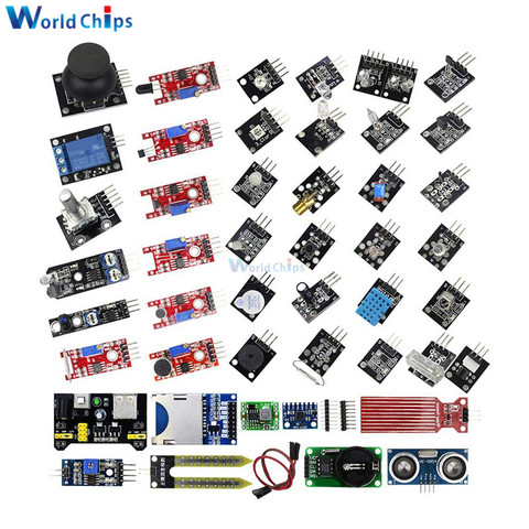 Kit de démarrage de capteurs 45 en 1 pour Arduino UNO R3 Mega 2560 Nano, mieux que 37 en 1 ► Photo 1/6