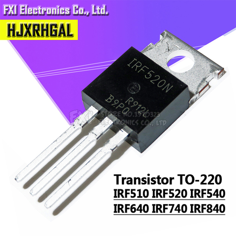 Transistor TO-220 TO220 IRF840PBF IRF510PBF IRF640 IRF740 IRF840 LM317T, 10 pièces ► Photo 1/6