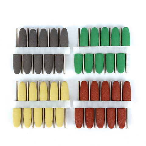 10 pièces/lot outils dentaires polissage des dents Silicone caoutchouc polisseuse laboratoire clou perceuse fraise pièce à main rectifieuse accessoire ► Photo 1/6