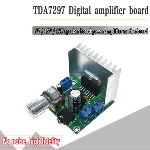 Panneau d'amplificateur Audio TDA7297, Module à double canal, pièces pour Kit de bricolage, amplificateur numérique à double canal 15W + 15W ► Photo 1/6