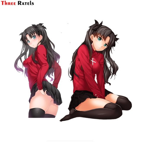 Trois Ratels FC703 Fatestay nuit Tohsaka Rin anime fille voiture autocollants route vélo décalque ► Photo 1/3