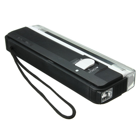 Lampe UV Portable 2 en 1, torche clignotante, lumière noire, ampoule tubulaire, détecteur d'argent Portable, alimenté par batterie 6V ► Photo 1/6