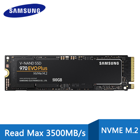 Samsung-disque dur interne SSD, M.2 nvme, 970 EVO PLUS, avec capacité de 250 go, 500 go, 1 to, pour ordinateur de bureau, PC portable ► Photo 1/6