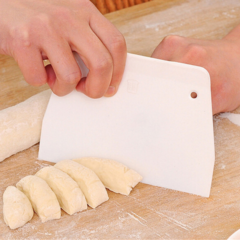 Coupe-pâte spatule trapézoïdale grattoir à pâte, couteau à beurre de cuisine, outils de pâtisserie, garniture de gâteau, accessoires de cuisson ► Photo 1/6