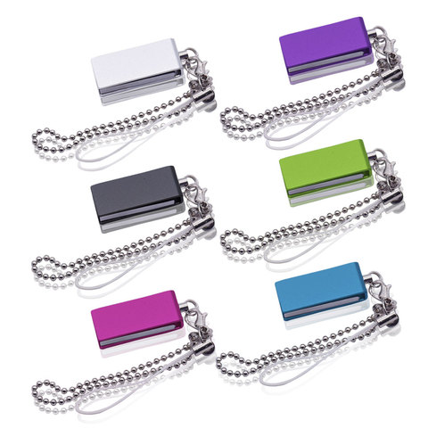 Clé usb 2.0 avec Logo personnalisé, Super Mini clé usb 2.0 32 go 16 go 8 go 4 go 64 go, clé usb à boucle suspendue, carte mémoire bâton photographie ► Photo 1/6