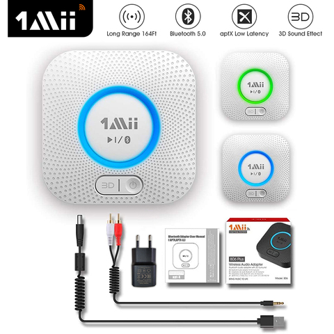 Récepteur Audio Bluetooth 1Mii aptX LL 2RCA, prise AUX 3.5mm, musique 3D, longue portée 30M, adaptateur Audio 5.0 sans fil B06 Plus ► Photo 1/6