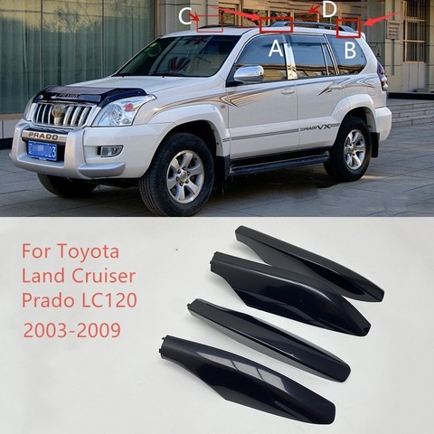 Le toit de voiture étire la coquille décorative de couverture d'extrémité de Rail remplacent pour Toyota Land Cruiser Prado LC120 2003-2009 ► Photo 1/3