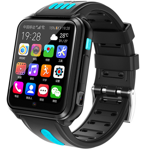 GPS intelligent Wifi Location étudiant enfants téléphone montre Android 9.0 horloge App installer Bluetooth caméra à distance Smartwatch 4G carte SIM ► Photo 1/6