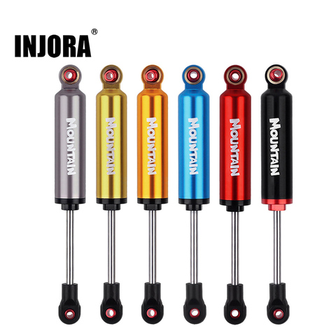 INJORA – amortisseur de choc pour voiture RC, 2 pièces à ressort intégré 90/100/110/120mm pour 1/10 RC chenille axiale SCX10 MST Redcat 90046 TRX-4 ► Photo 1/6