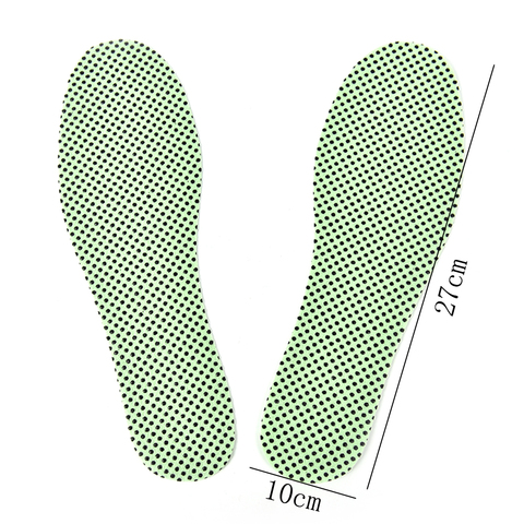 1 paire de semelles auto-chauffantes en Tourmaline naturelle semelles d'hiver pour chaussures semelles auto-chauffantes chauffantes semelles intérieures de réflexologie chaudes ► Photo 1/6