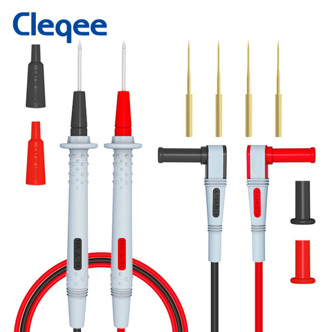 Cleqee P1505B 1000V/10A 150cm universel Double enveloppe en Silicone avec aiguille pointue multimètre sonde de test pour multimètre numérique ► Photo 1/6