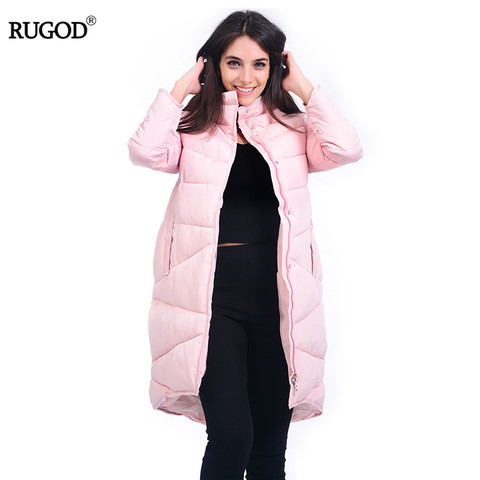 abrigos mujer invierno 2022 RUGOD mode veste d'hiver à capuche femmes décontracté à manches longues épais chaud hiver manteau Long coton rembourré Parkas grande taille Casaco ► Photo 1/5