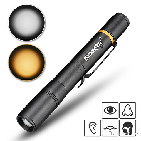 Urgence médical pratique premiers soins stylo lumière travail Inspection lampe de poche LED lampe torche professionnelle médecin infirmière stylo éclairage ► Photo 1/6