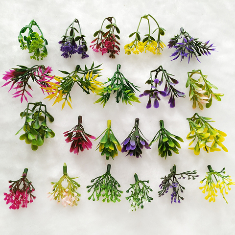 Mini noyau d'étain bricolage bonsaï, accessoires décoratifs, remplissage de Pot de fleur, fausses plantes, couronne de fleurs, 100 pièces ► Photo 1/6