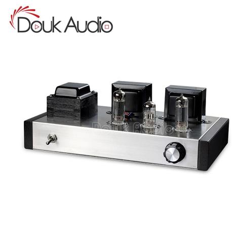 Douk Audio 6N2 + 6P1 amplificateur à lampes à vide stéréo intégré classe A puissance ampli 4W + 4W pur fait main ► Photo 1/6